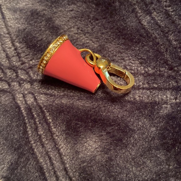 Vintage juicy couture pink and gold rhinestone megaphone charm - Picture 5 of 5